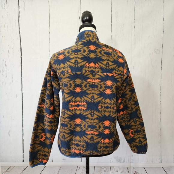 Patagonia Synchilla Snap-T Printed Southwestern Aztec Pullover - Picture 4 of 8